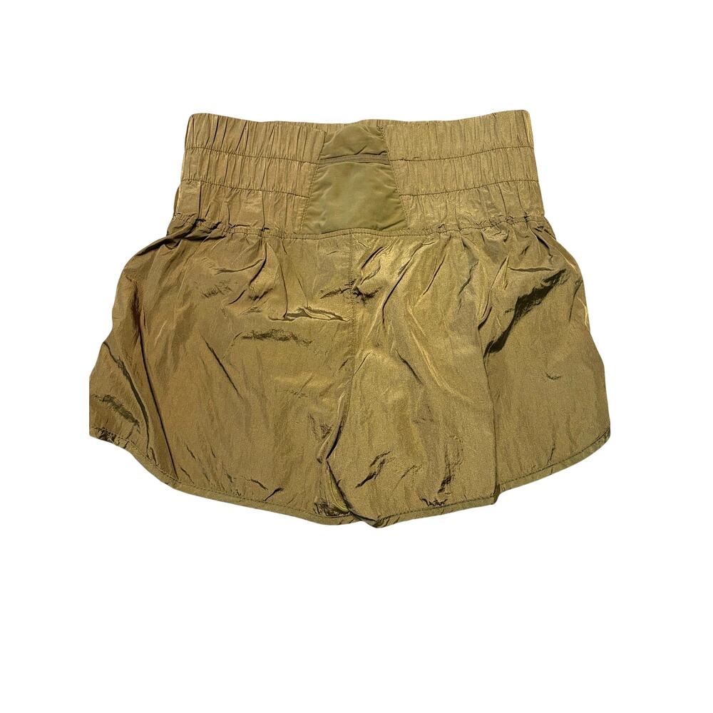 Free People Movement Way Home Olive Green Gym Shorts Small - Picture 5 of 9